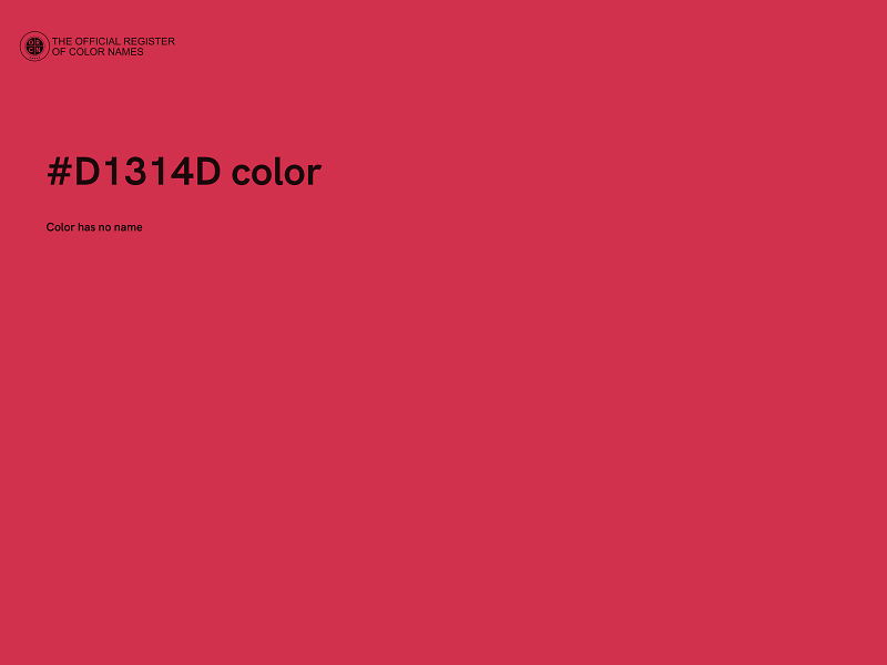 #D1314D color image
