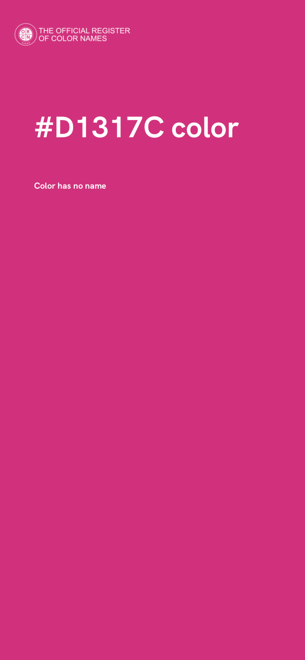 #D1317C color image