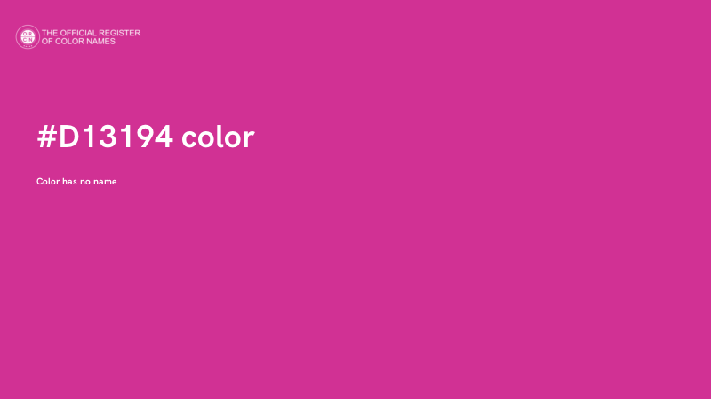 #D13194 color image