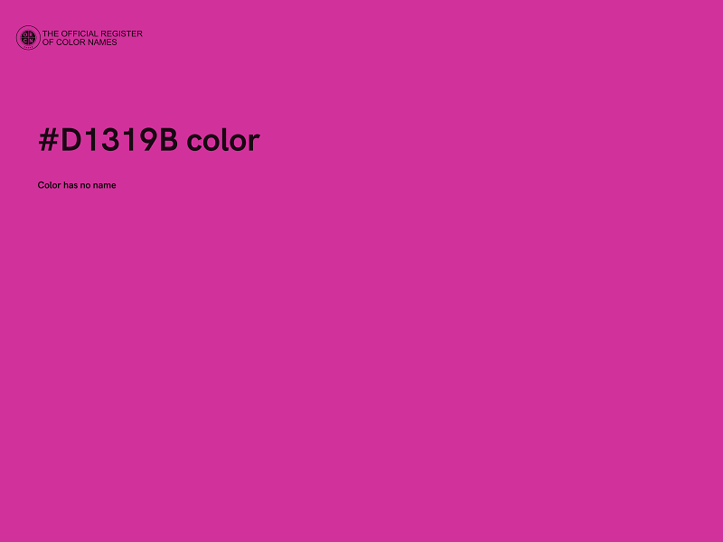 #D1319B color image