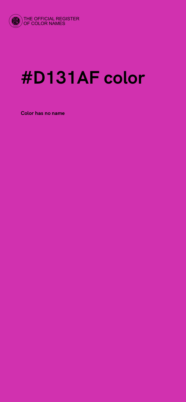 #D131AF color image