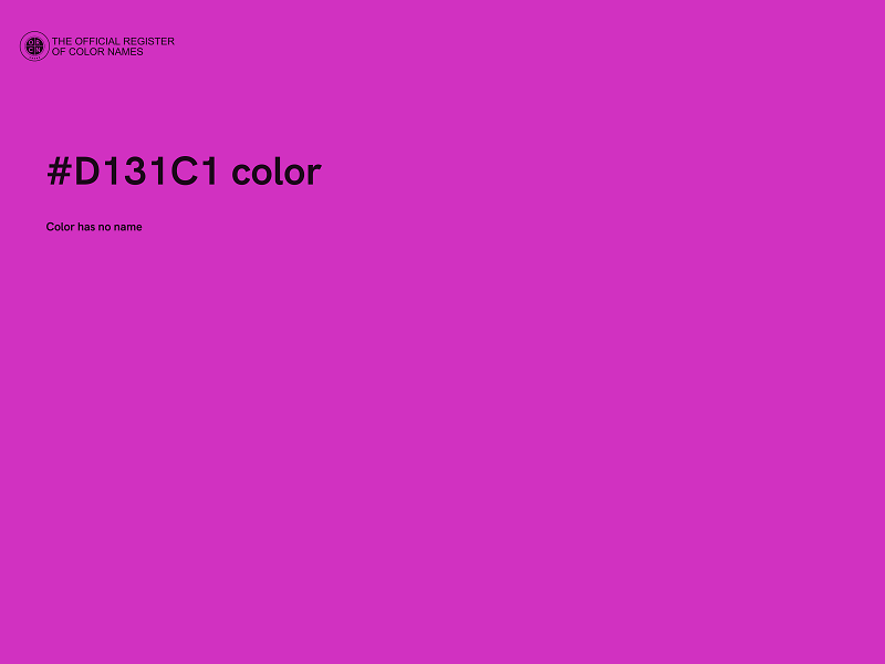 #D131C1 color image