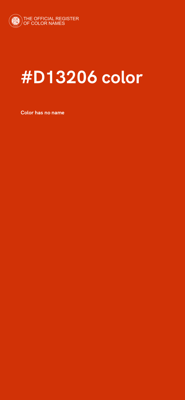 #D13206 color image