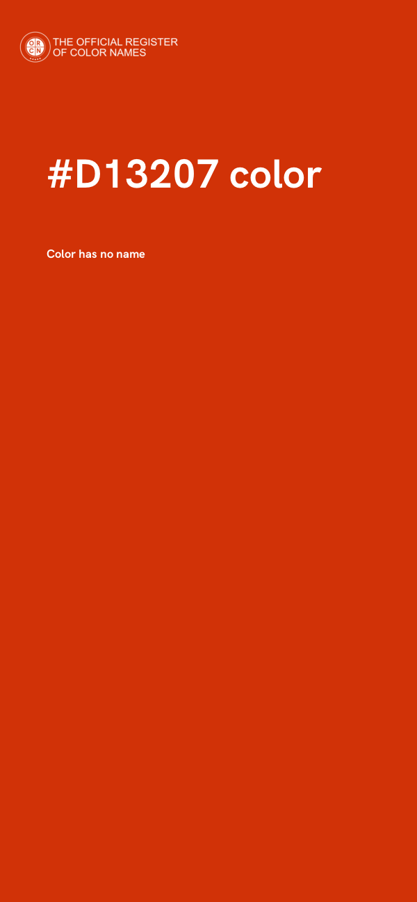#D13207 color image