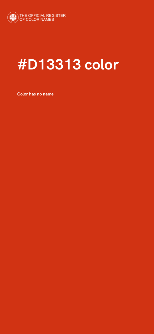 #D13313 color image