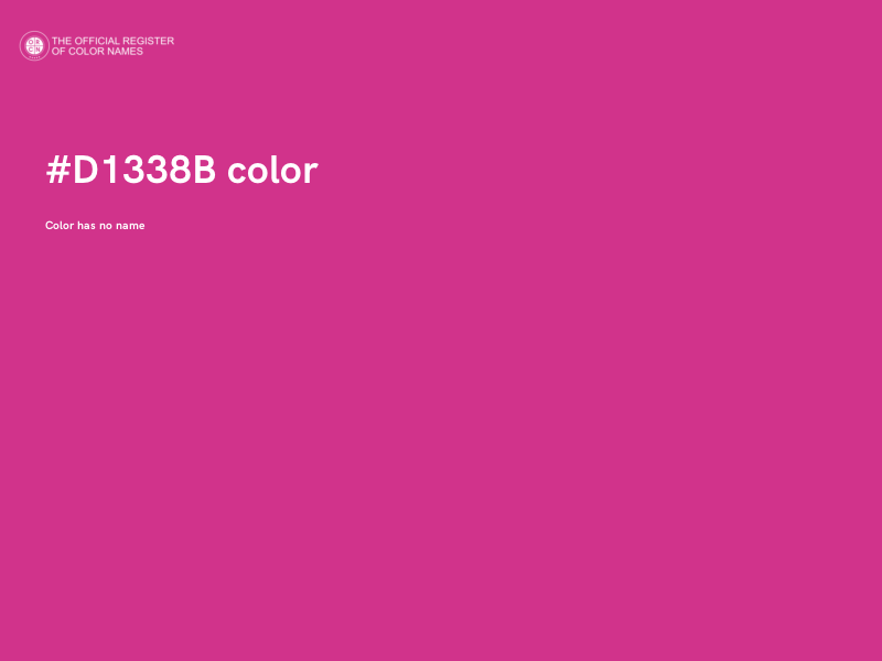 #D1338B color image