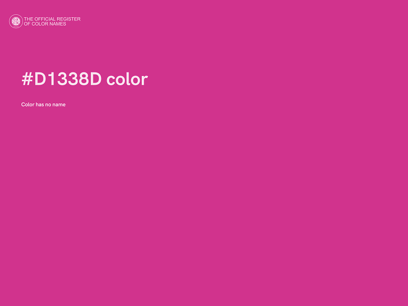 #D1338D color image