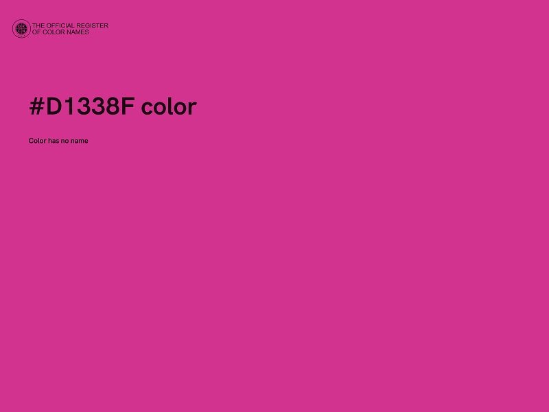 #D1338F color image