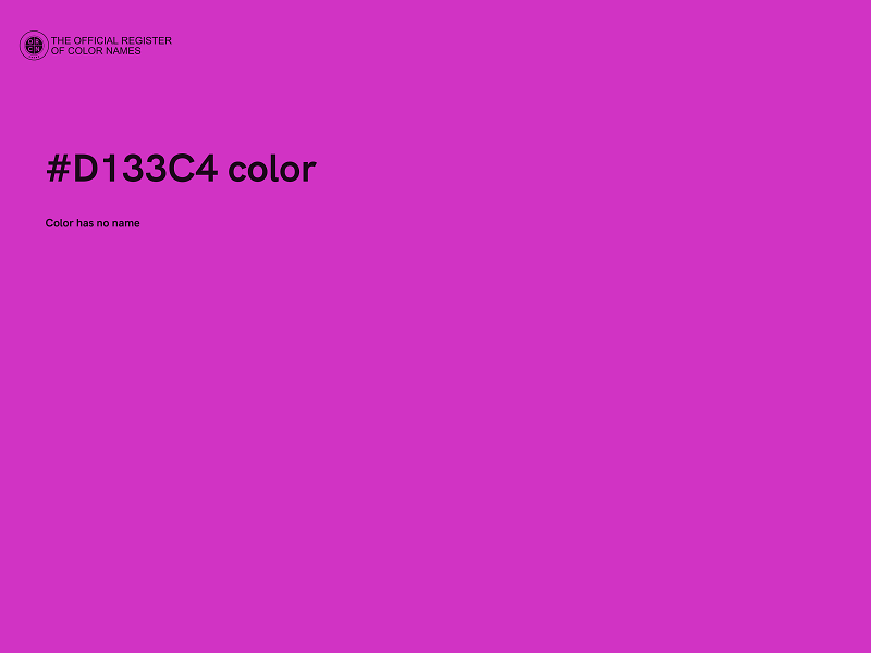 #D133C4 color image