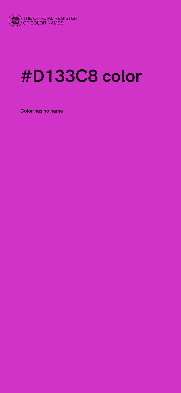 #D133C8 color image