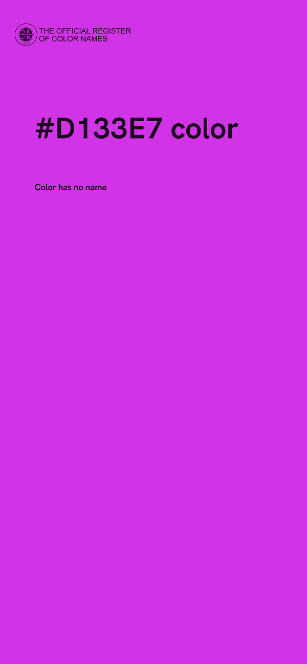 #D133E7 color image