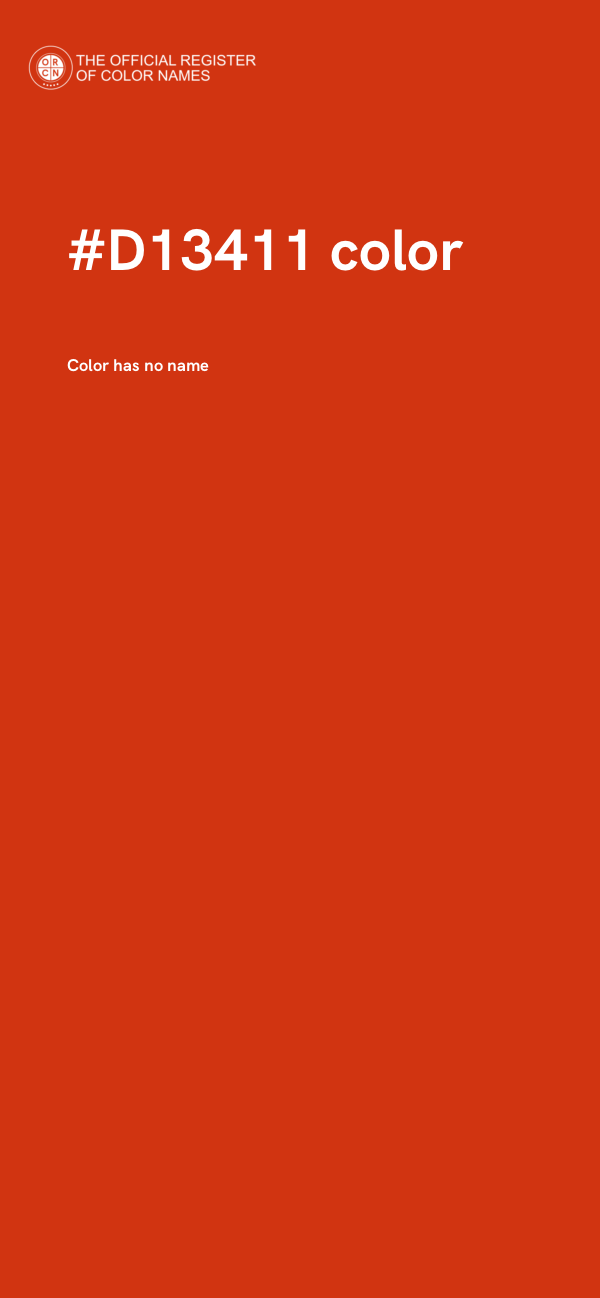 #D13411 color image