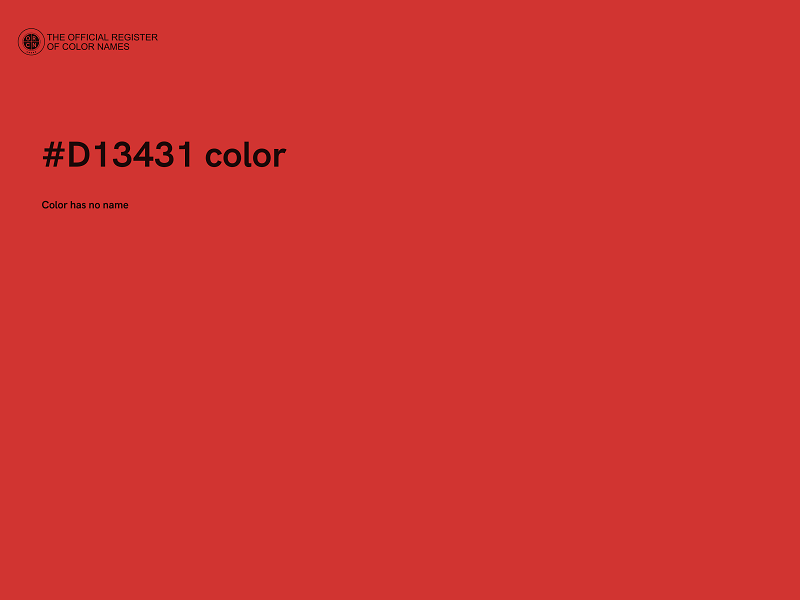 #D13431 color image