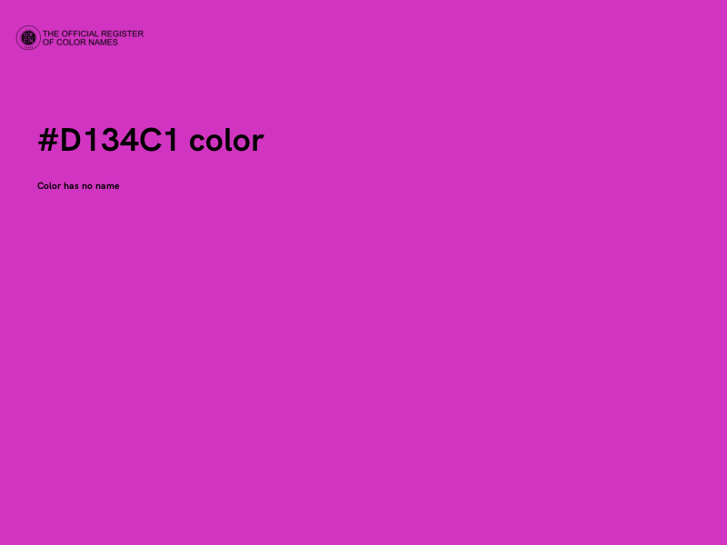 #D134C1 color image