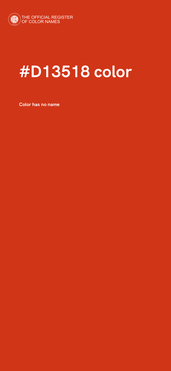 #D13518 color image