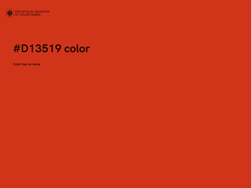 #D13519 color image