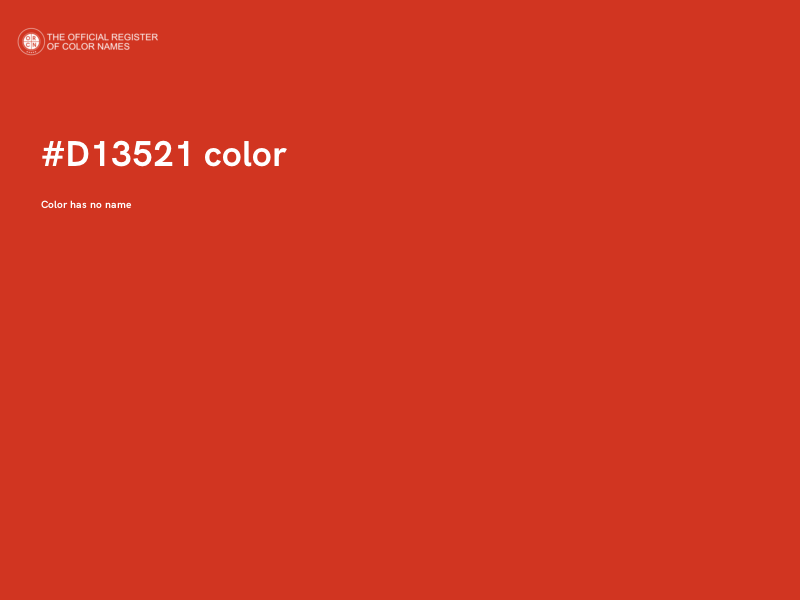 #D13521 color image