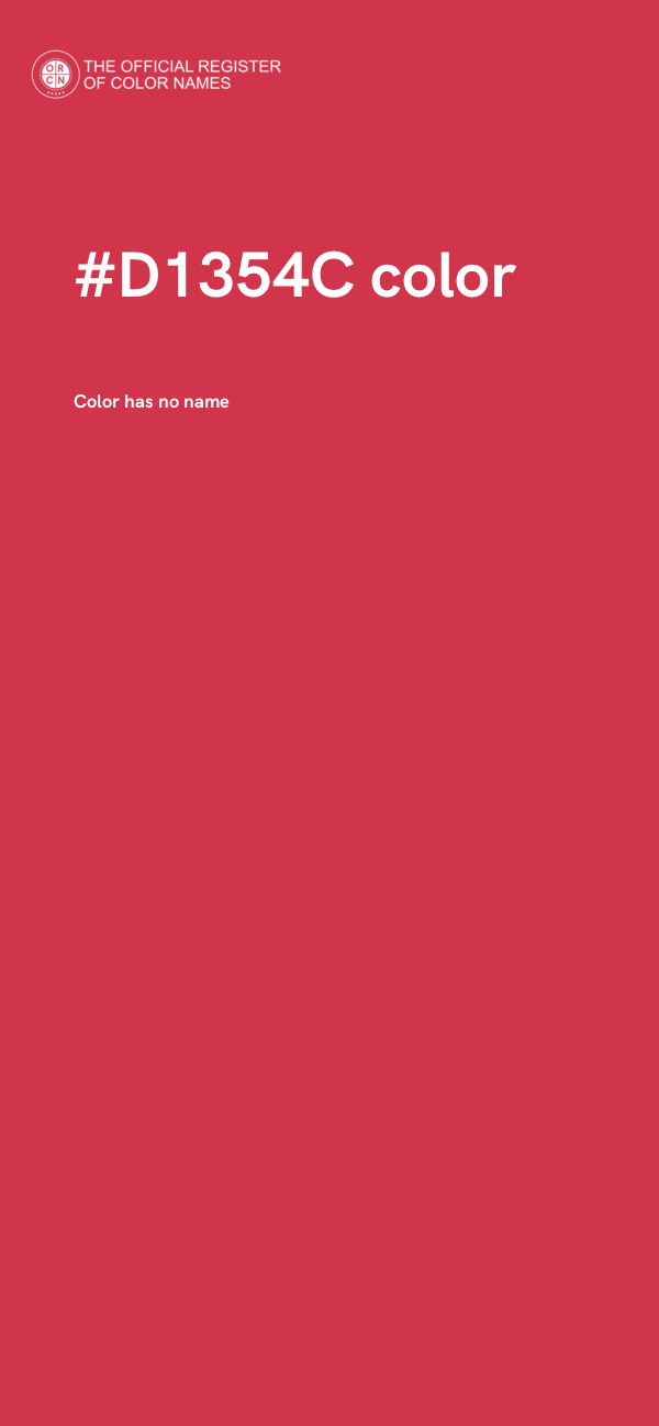 #D1354C color image