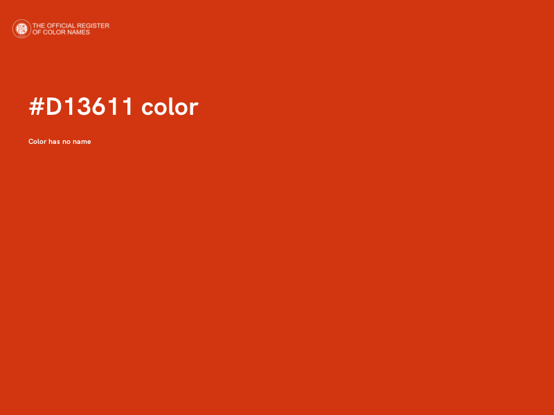 #D13611 color image