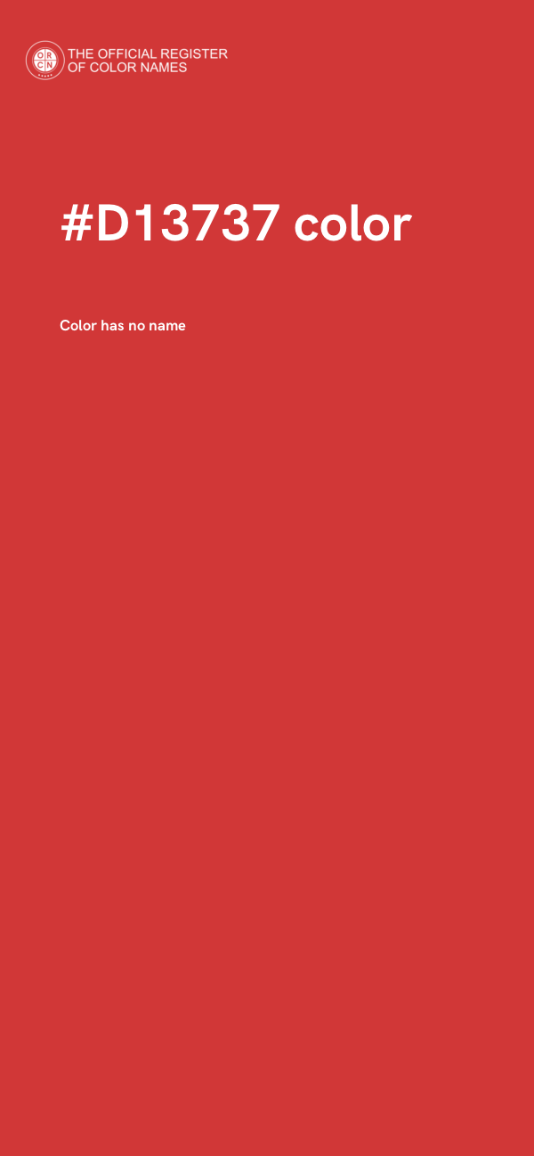 #D13737 color image