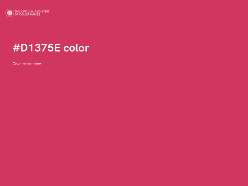 #D1375E color image