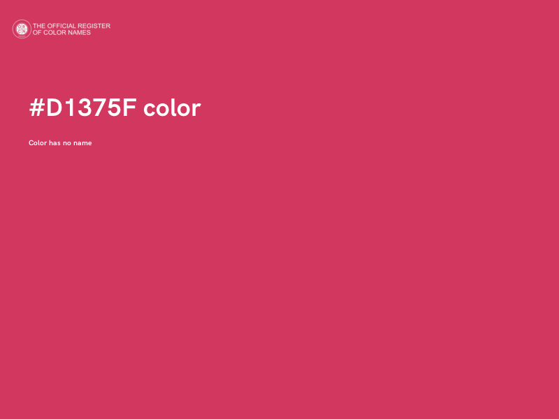 #D1375F color image
