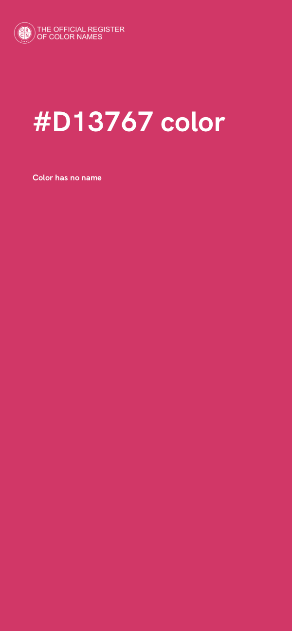 #D13767 color image