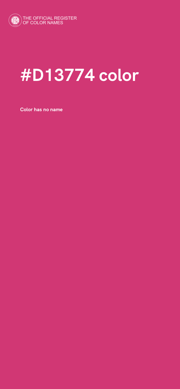 #D13774 color image
