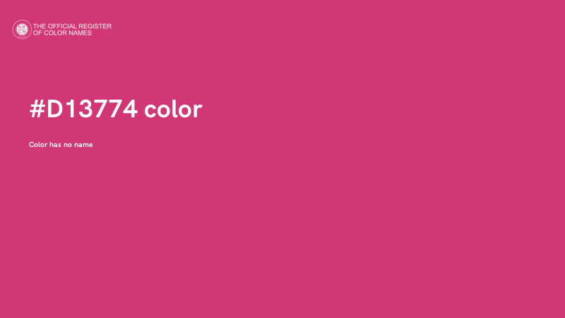 #D13774 color image