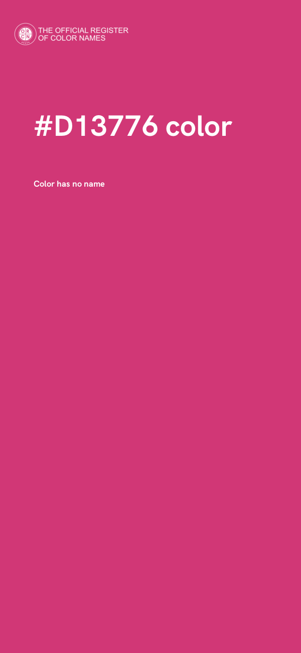 #D13776 color image