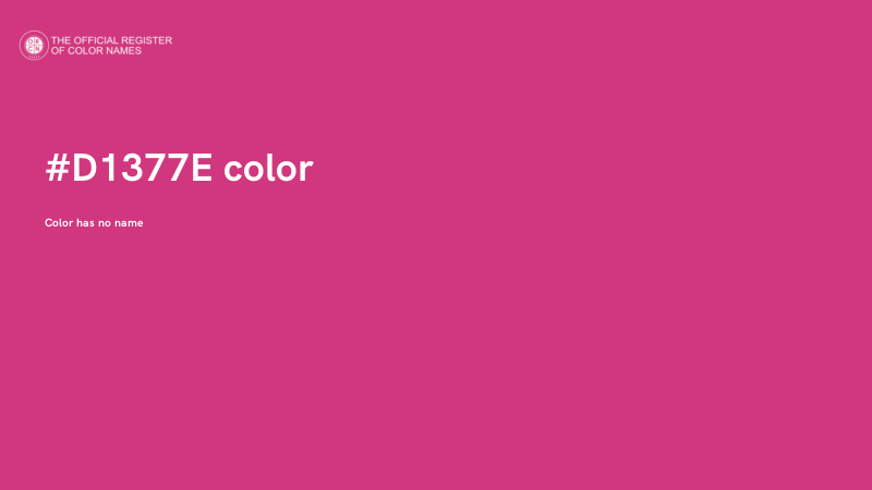 #D1377E color image