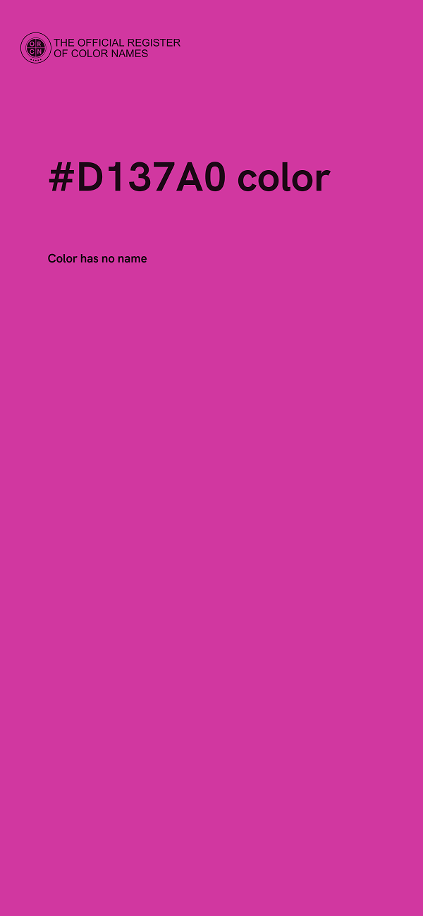 #D137A0 color image
