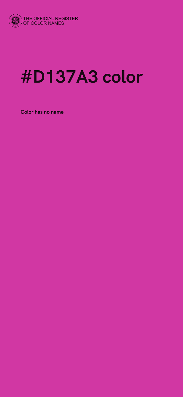#D137A3 color image