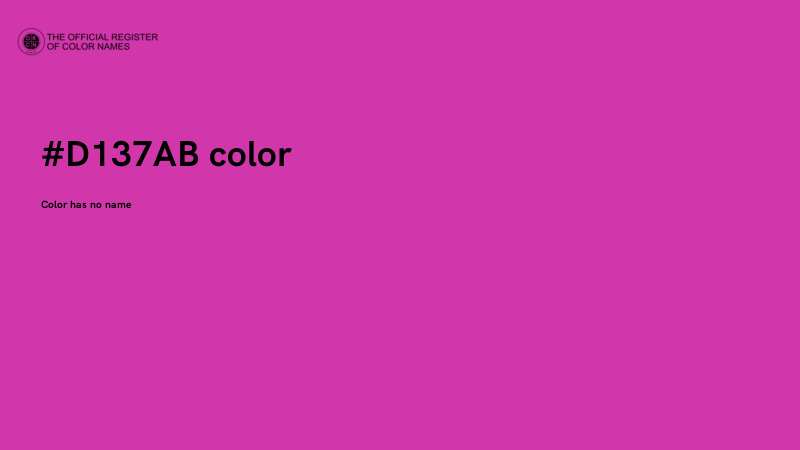 #D137AB color image