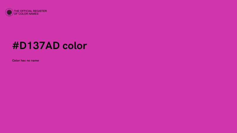 #D137AD color image