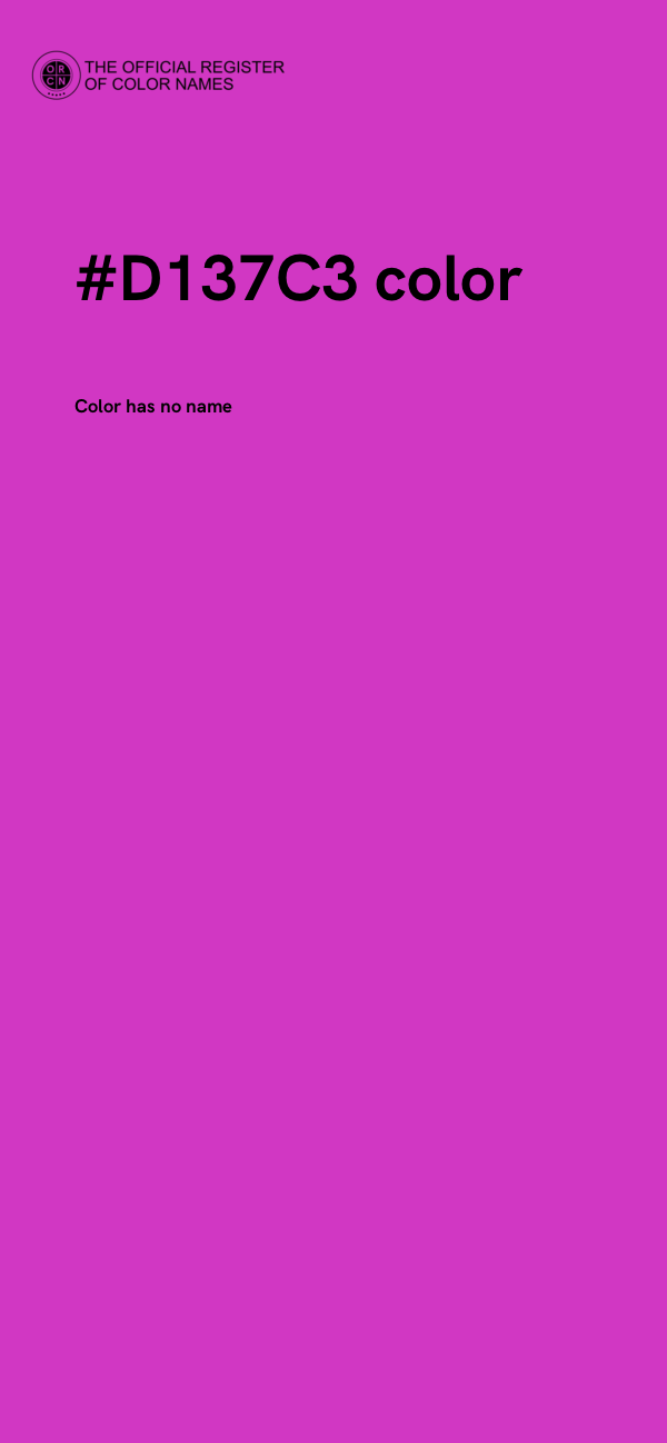 #D137C3 color image