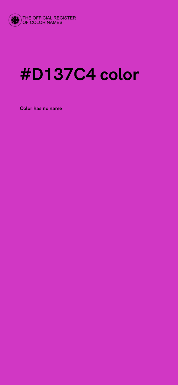 #D137C4 color image