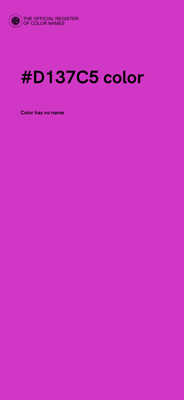 #D137C5 color image