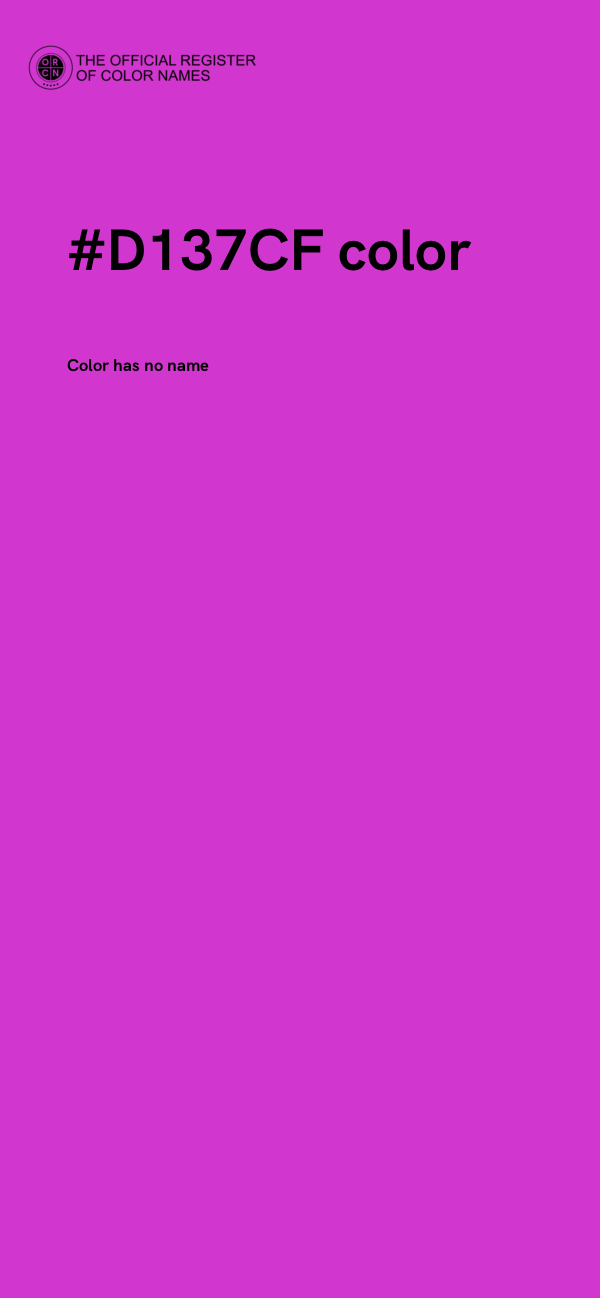 #D137CF color image
