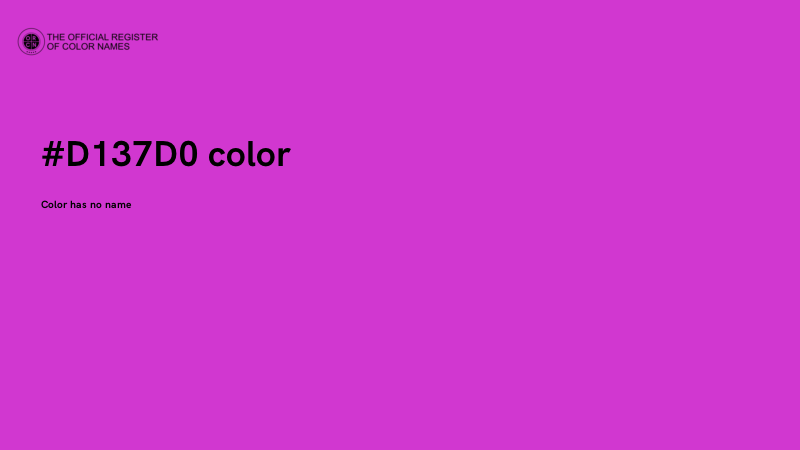 #D137D0 color image