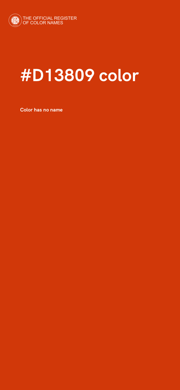 #D13809 color image
