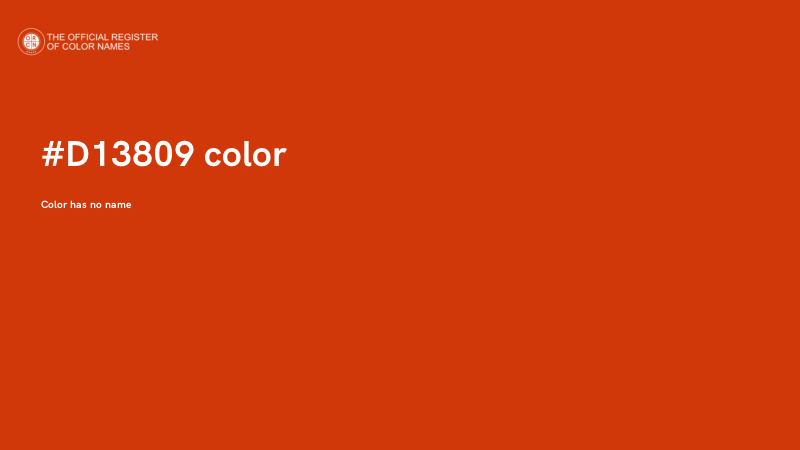 #D13809 color image