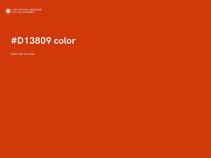 #D13809 color image