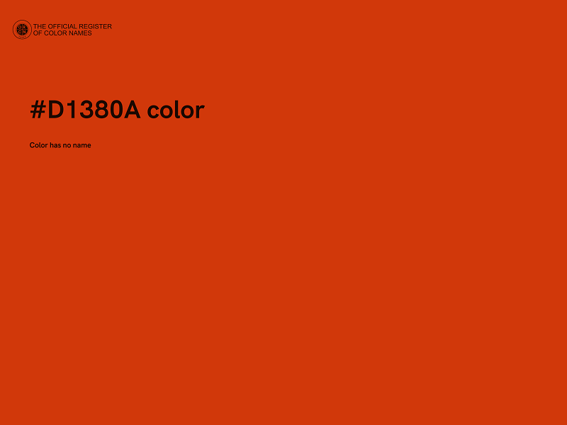 #D1380A color image