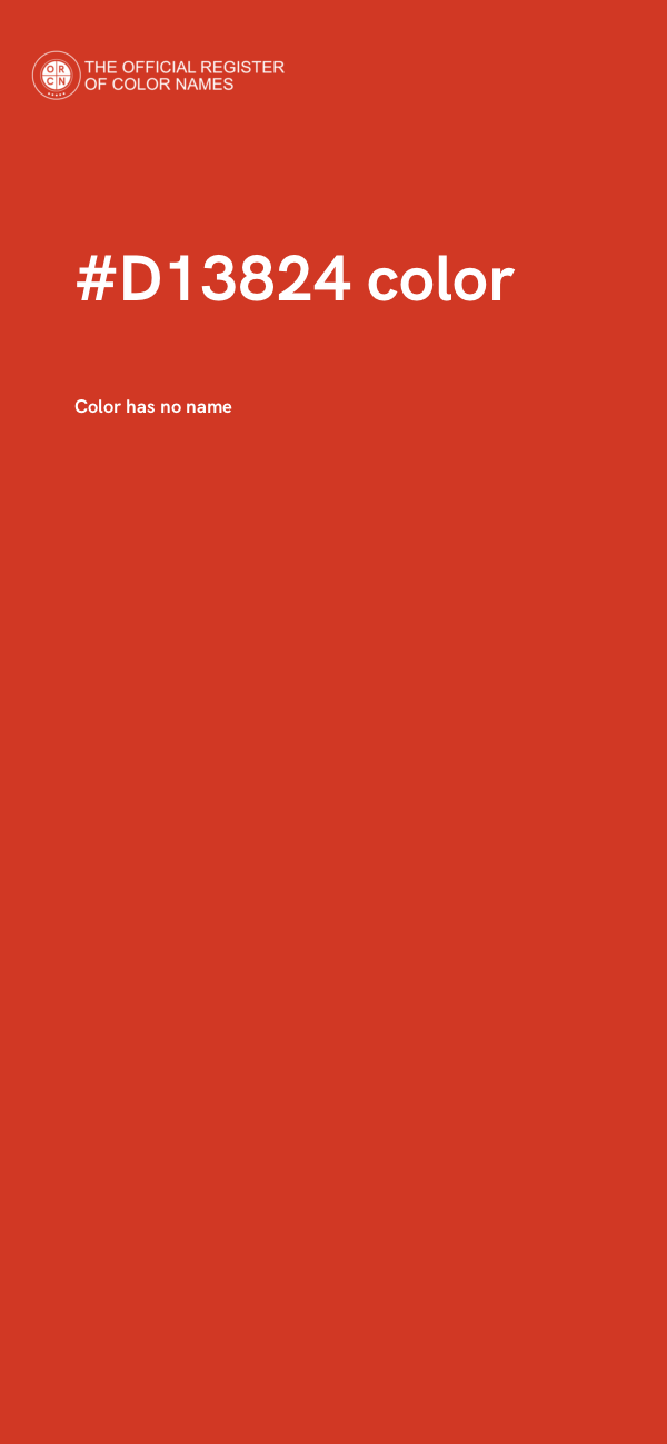 #D13824 color image