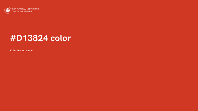 #D13824 color image