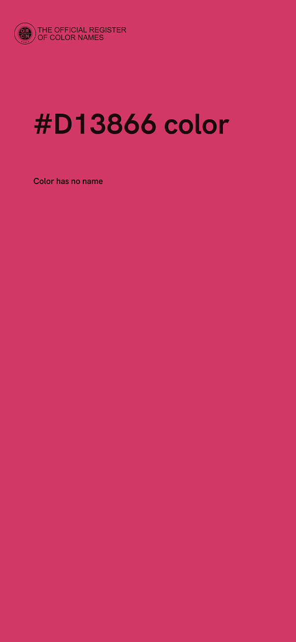 #D13866 color image