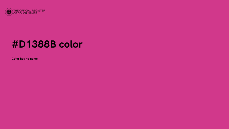#D1388B color image
