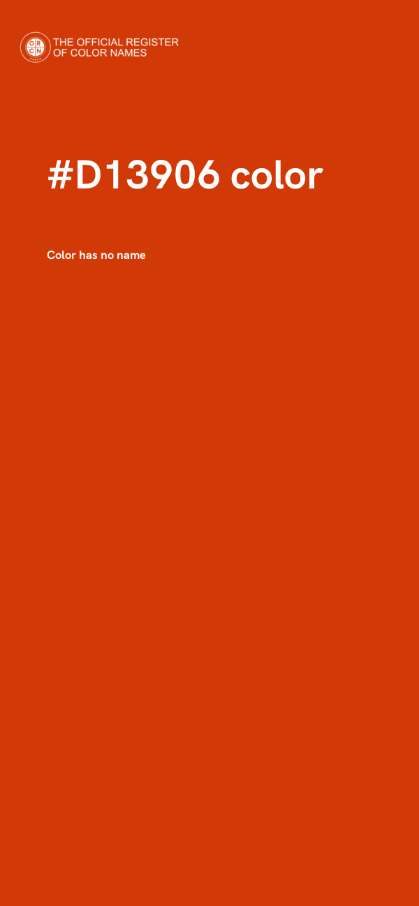 #D13906 color image