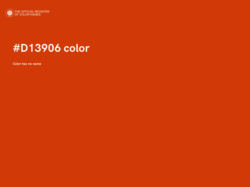 #D13906 color image